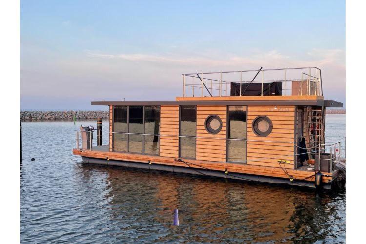 Hausboot Fjord Haven Mit Biosauna In Barth Exterior photo